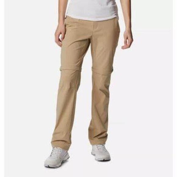 Columbia Women’s Omni-Shield Straight-Leg Pants – British Tan, Size L, Regular F - Picture 1 of 7
